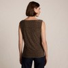 Lands' End Women's Sleeveless Silky Knit Drape Front Top - 2 of 4