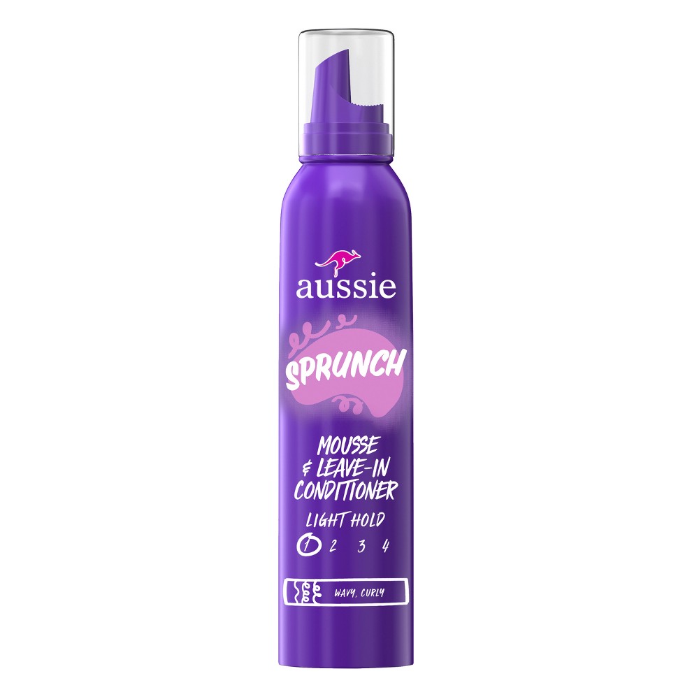 Photos - Hair Styling Product Aussie Sprunch Hair Mousse - 6oz 