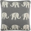 Elliot Knit Pillow - Light Grey/Natural - 20"X20" - Safavieh - 3 of 3