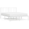 vidaXL Metal Bed Frame with Headboard White 59.8 in.x78.7 in. - 2 of 4