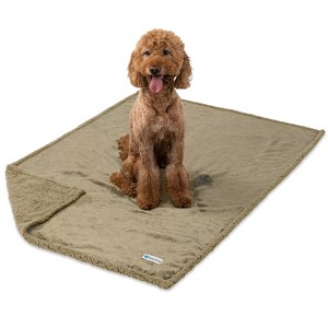 PetAmi Waterproof Dog Blanket for Bed Couch Sofa Cover, Reversible Faux Shearling Fleece Pet Throw - 1 of 4