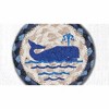 Earth Rugs Whale Printed Coaster 5"x5" Nautical Coastal Decor - 2 of 3
