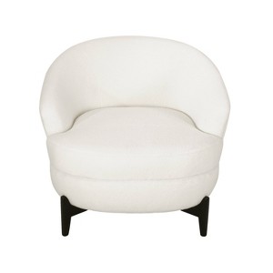Christopher Knight Home Sydmor Boucle Upholstered Club Chair White/Black - 1 of 4