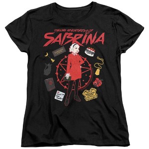 Women's Chilling Adventures Of Sabrina Circle T-Shirt - 1 of 4