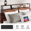Gulches King Size Bed Frame With 12 Storage Drawers RGB LED Lights Charging Station Storage Headboard All Metal Noise Free No Box Spring Needed - 4 of 4