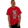 Christmas Jolly Big Red Guy Elves Mens Graphic T Shirt Tees Brisco Brands - 3 of 4