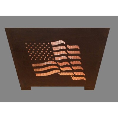 Laser Cut Flag Fire Basket - Esschert Design