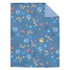 NoJo Disney Toy Story Buzz Lightyear Blue and Orange Blast-Off Super Soft Cuddly Plush Baby Blanket - 2 of 4