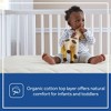 Sealy Quilted Crib Mattress Pad with Organic Cotton Top - image 3 of 4