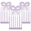 Big Dot of Happiness Purple Stripes - Square Favor Gift Boxes - Simple Party Bow Boxes - Set of 12 - 2 of 4