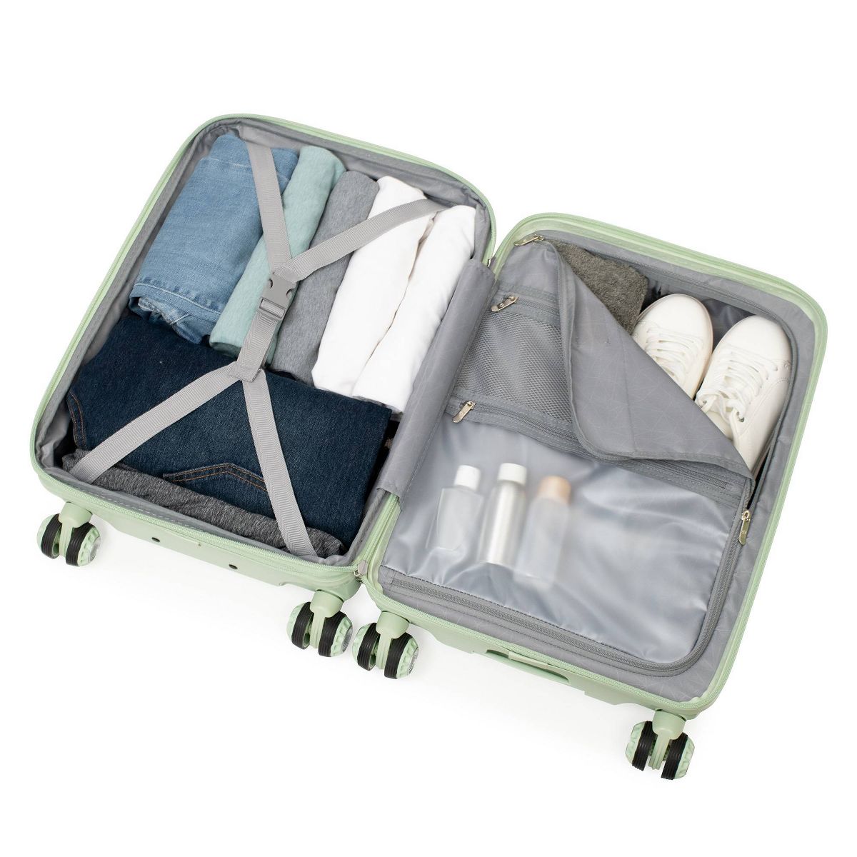 Traveler's Choice Elm 21" Hardside Expandable Spinner Carry On Suitcase - thumbnail 6