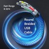 Reiko P8-PIN Fast Charge/Sync Cable 6.5 ft In Black - 3 of 4