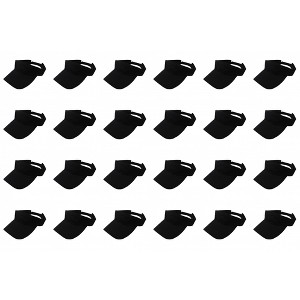 24 Pack Bulk Sun Visors Ideal for Events Teams or Promotions - 1 of 4