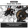 Gulches 24 Inch Mountain Bike Boys Girls, Steel  Frame, Shimano 21 Speed Mountain Bicycle with Daul Disc Brakes and Front Suspension MTB - 4 of 4