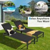 Tangkula 2PCS Patio Chaise Lounge Adjustable Lounge Chair W/ 6-Position Backrest Black - image 4 of 4