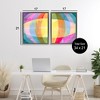 Stupell Industries Oblique Neon Flare 2pc Floating Frame Art Set - 3 of 4