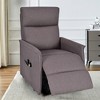 Costway Electric Power Lift Massage Chair Recliner Sofa Fabric Padded Seat Home Beige - 4 of 4
