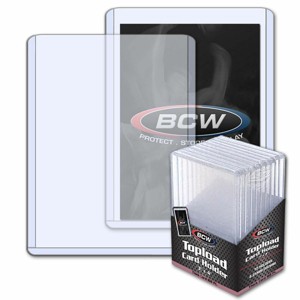 BCW 168pt Thick Card Toploader Card Holder (10 Holders Per Pack) - 1 of 1