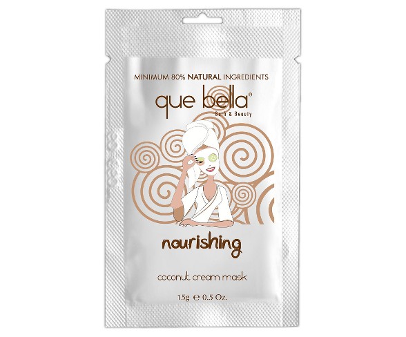 Que Bella Nourishing Cream Face Mask - Coconut - 0.5oz