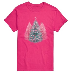 Men's - Instant Message - Christmas Tree Tonal Washed Short Sleeve Graphic T-Shirt - 1 of 4