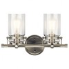 Kichler Lighting Brinley 2 - Light Vanity in  Brushed Nickel - 3 of 3