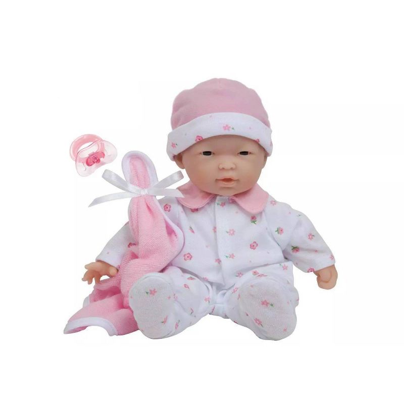 JC Toys La Baby 11&#34; Baby Doll - Pink Outfit, 1 of 7