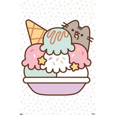 Trends International Pusheen - Ice Cream Unframed Wall Poster Prints ...