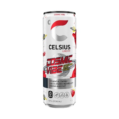 CELSIUS Sparkling Cosmic Vibe Functional Energy Drink - 12 fl oz Can