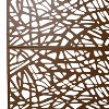Grungis Matrix Metal Decorative Patio Screens,Freestanding Privacy Fence Panels in Web Pattern for Deck Balcony Patio,76" H×48" W - 3 of 4