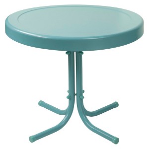 Crosley Retro Metal Patio Side Table - 1 of 1