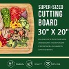 Bamboo Cutting Board for Kitchen, Wooden Chopping Block Boards, Charcuterie Cheese Boards, Stove Top Butcher Block, Extra Large Carving Board - 2 of 4