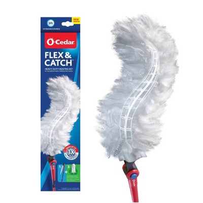 O-Cedar Flex & Catch Heavy Duty Duster Kit with 3-Foot Extendable Handle