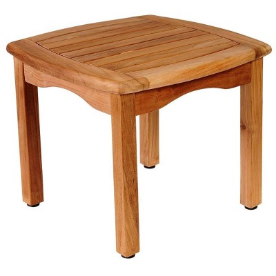 Intan Outdoor Teak Wood Side Table - International Home Miami