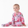 Gerber Baby and Toddler Girls' Buttery-Soft Snug Fit Footed Pajamas - Lilac Garden - 2T - 2 of 4