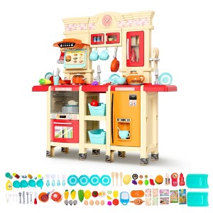 Captiva Designs Immersive Kids Kitchen Playset with Child-Friendly Materials & Authentic Cooking Experience - 1 of 4