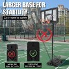 Portable Basketball Hoop – 44" Shatterproof Backboard, Adjustable 5.2ft to 10ft Height, Anti-Tip Base with Wheels for Kids, Teens & Adults - 3 of 4