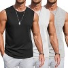 COOFANDY Mens Workout Tank Tops Cotton 3 Pack Soft Gym Muscle Shirt Sleeveless Classic T Shirts - 4 of 4
