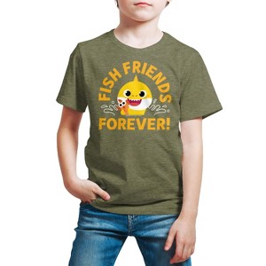 Boys' - Baby Shark - Fish Friends Forever Short Sleeve Graphic T-Shirt - 1 of 4