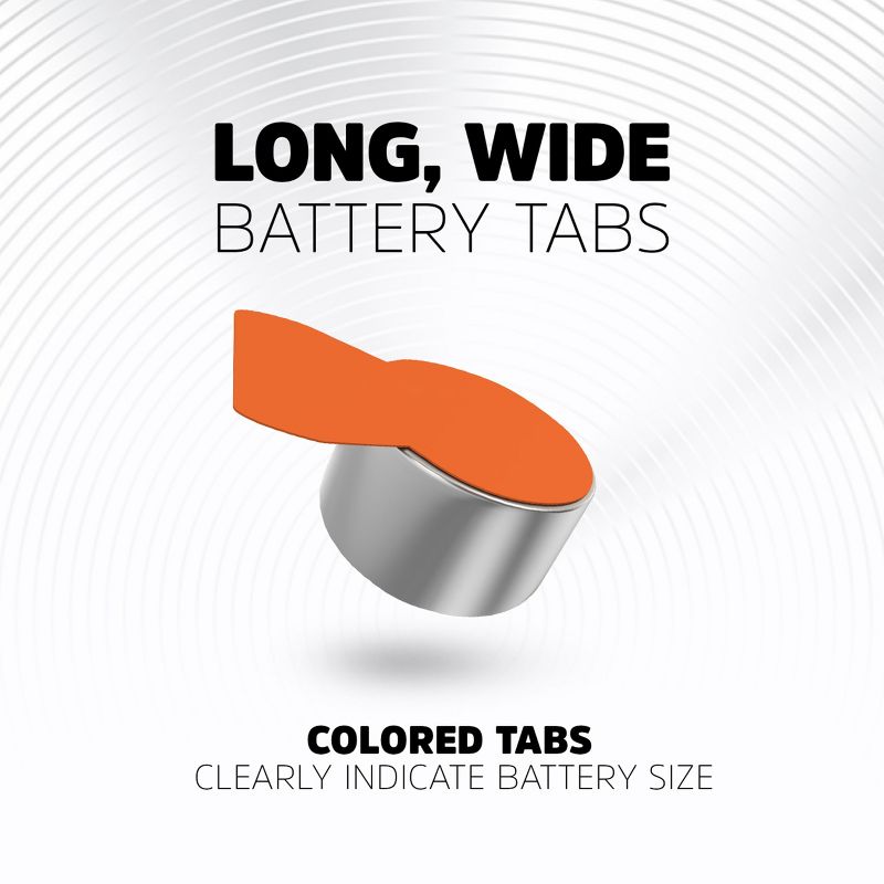 Energizer Size 13 Hearing Aid Batteries - Orange, 5 of 13