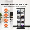 VEVOR Brochure Display Stand, 4-Tier 8 Pockets Mesh Literature Display Holder, Floor Standing Magazine Newspaper Catalog Rack Black - 3 of 4