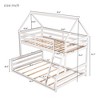 APRILSOUL 79.80"Twin over Full House Bunk Bed with Built-in Ladder - 4 of 4