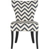 Jappic 20''H Ring Side Chair  Silver Nail Heads (Set of 2) - Navy/White - Safavieh - image 3 of 4