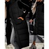 Imily Bela Womens Long Puffer Vest Hooded Sleeveless Winter Coats Quilted Warm Zip Up Padded Outerwear - 4 of 4