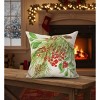 Manual Woodworkers & Weavers Berry Christmas Polyester Pillow – 18x18 Inch Holiday Accent - 3 of 3