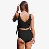 Calypsa Women's Emery 2-Piece Wrap Style Swim Set With Reversible Top and High-Waisted Bottom Plus Size - 2 of 4