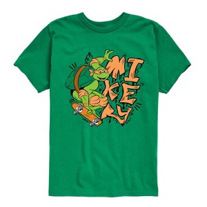 Boys' - Teenage Mutant Ninja Turtles - Mikey Short Sleeve Graphic T-Shirt - 1 of 4