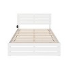 AFI Furnishings Oxford Queen Bed with Footboard and USB Turbo Charger in Grey - 3 of 4