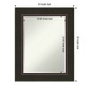 Amanti Art Milano Bronze Beveled Wood Bathroom Wall Mirror - image 4 of 4