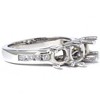 Pompeii3 Three Stone Past Present Future Diamond Ring Mount 14K - 2 of 4