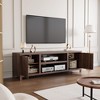 GustoWave Fluted TV Stand for 80", Modern Entertainment Center with Storage, Wooden Media Console Cabinet with Fluted Door and Handle - 4 of 4